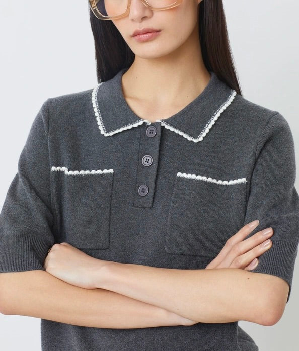 Polka Polo Sweater