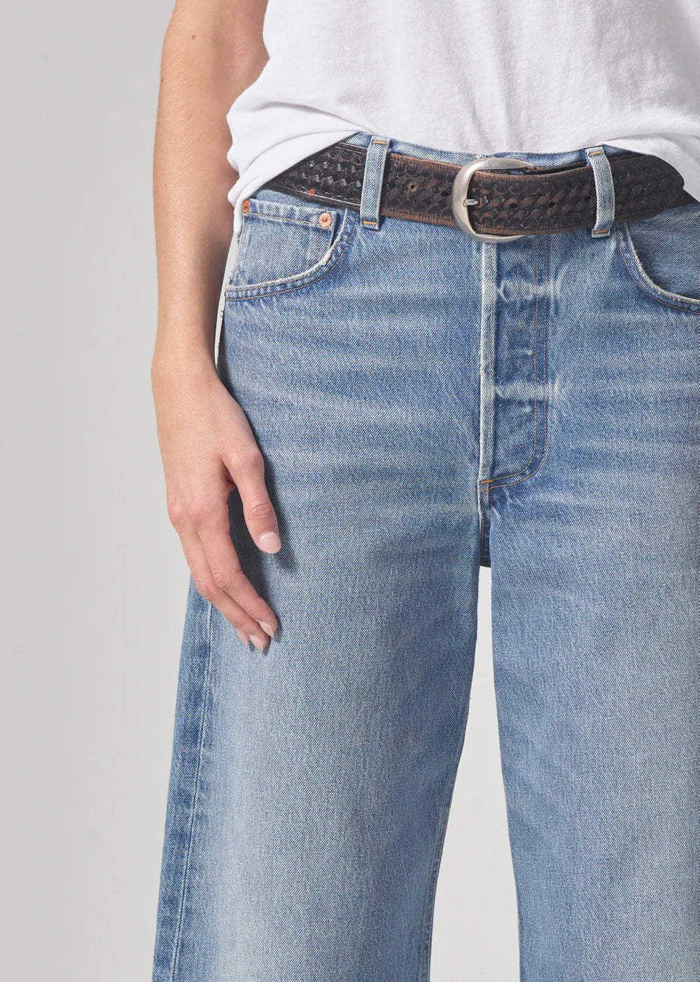 Ayla Raw Hem Crop Jean