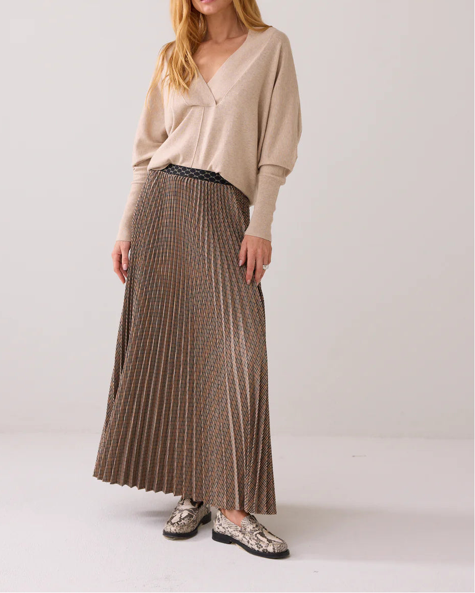 Plaid Pleated Skirt
