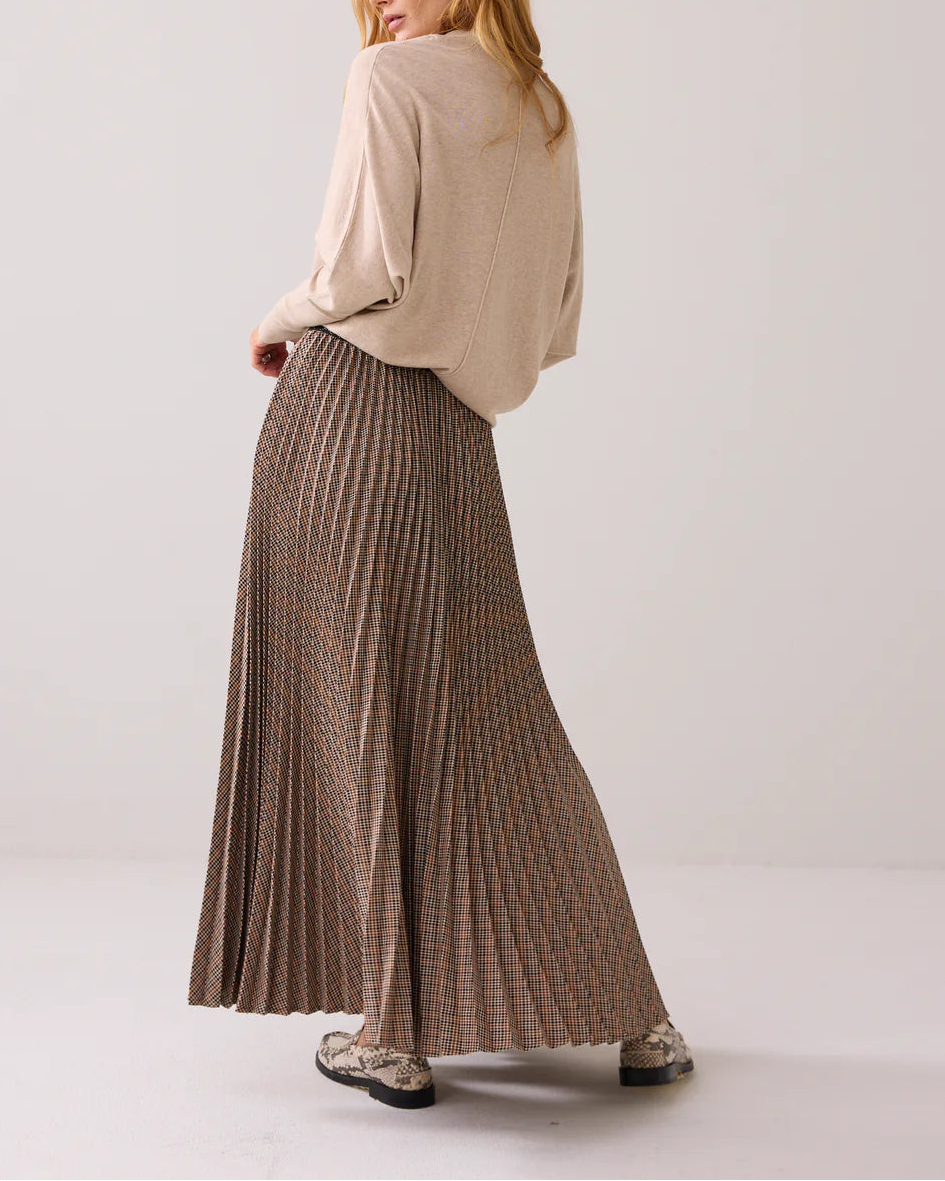 Plaid Pleated Skirt