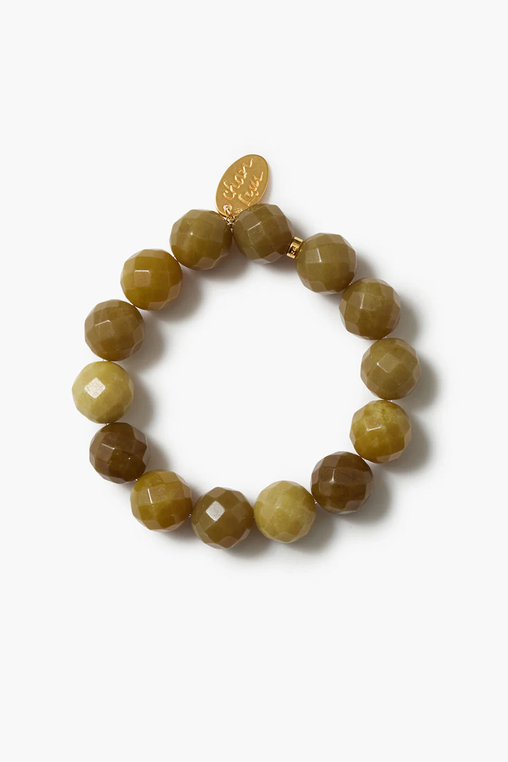 Oona Bracelet Olive Jade