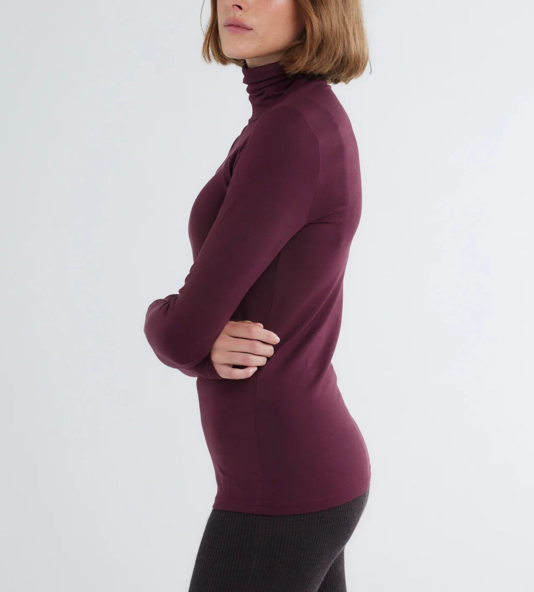Soft Touch L/S Mock Neck Turtleneck