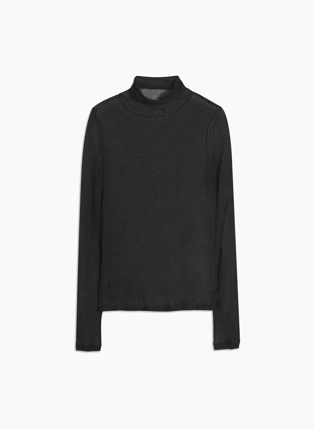 Micro Modal Laser Cut Cashmere L/S Turtleneck
