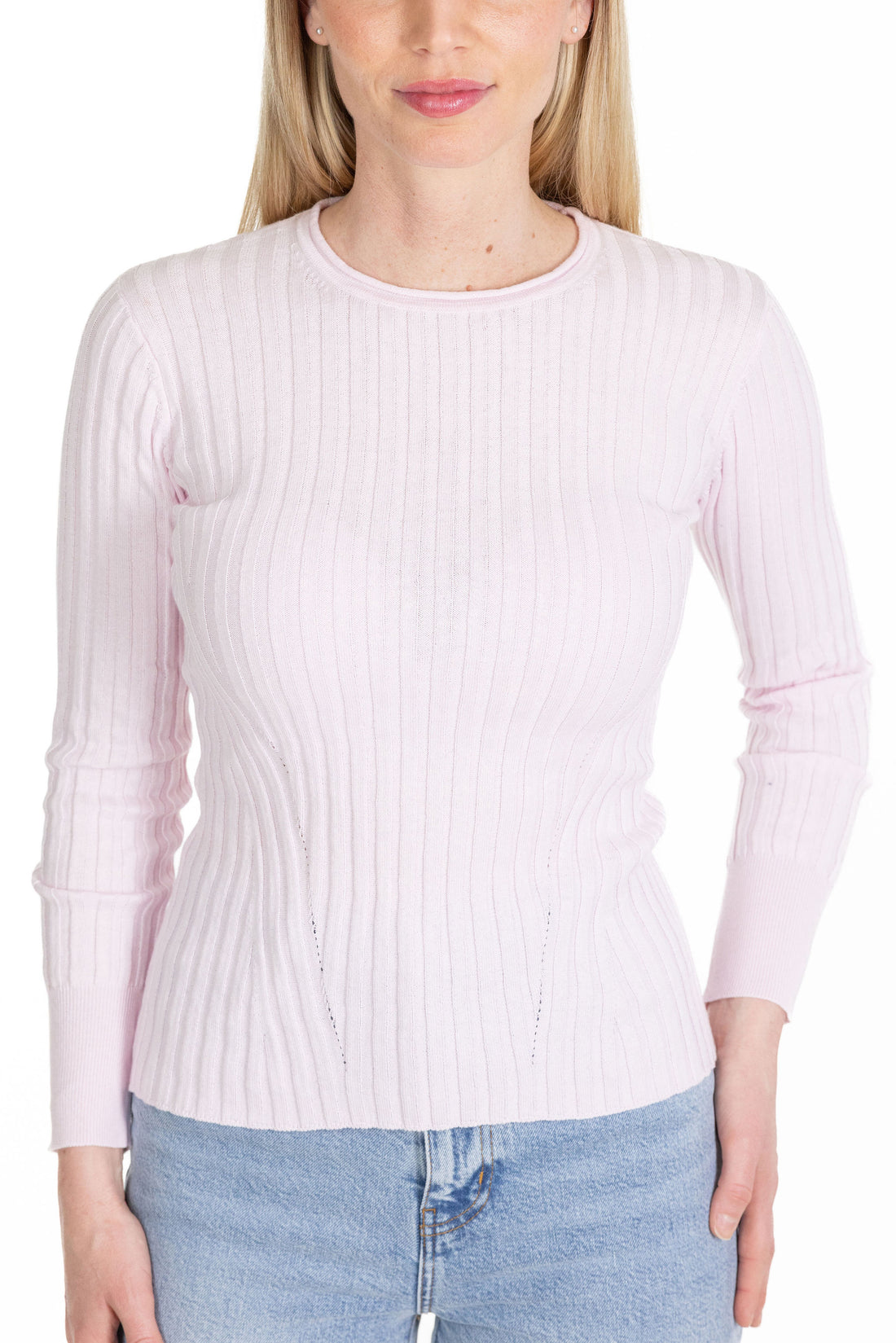 Blair Rib Crew Pink Sugar