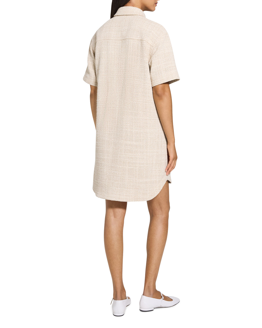 Mini tweed Shirtdress