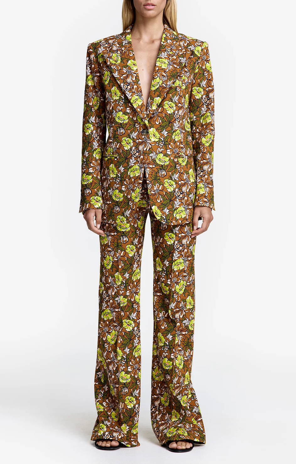 Wide Leg Pintuck Trouser