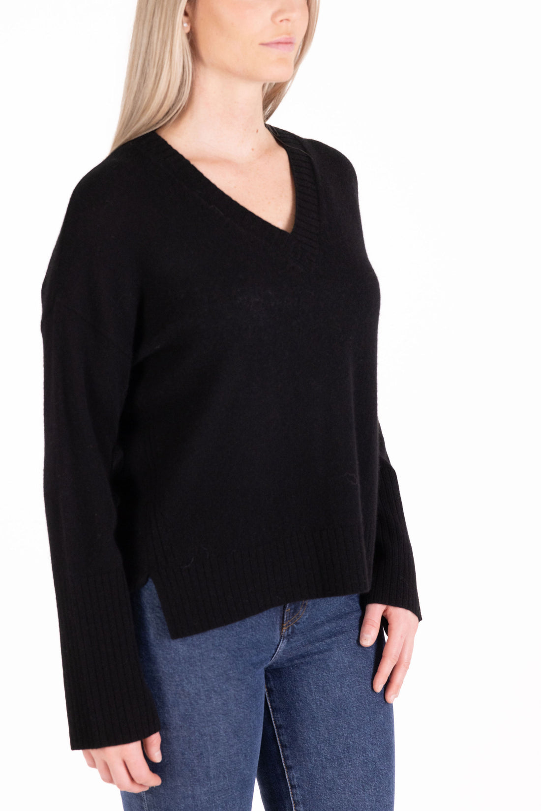 Devin Hi-Low V-Neck Top EB