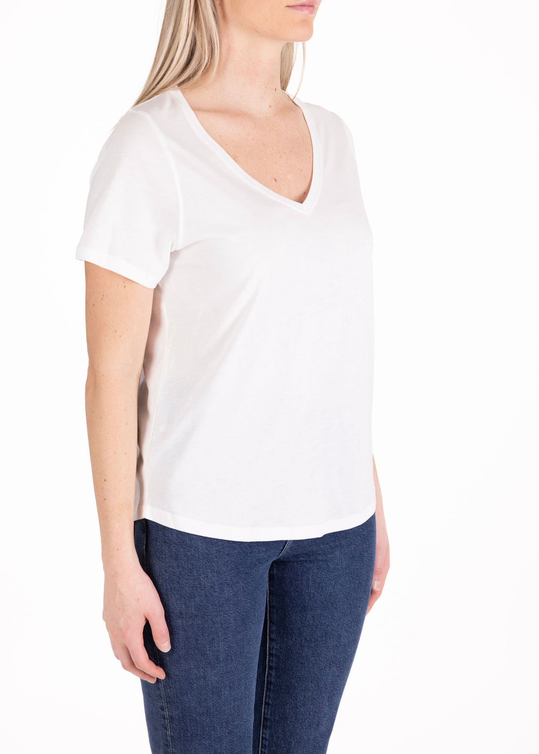 S/S Semi Relaxed V-Neck