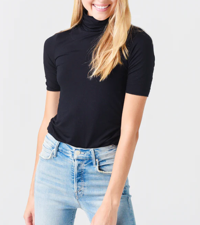 Elbow Sleeve Turtleneck
