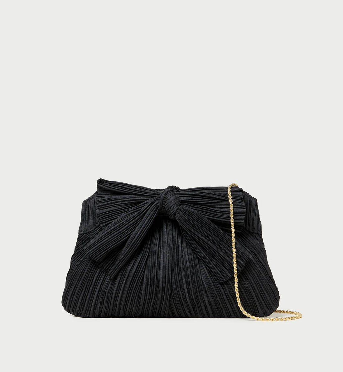 Rayne Pleated Frame Clutch w Bow