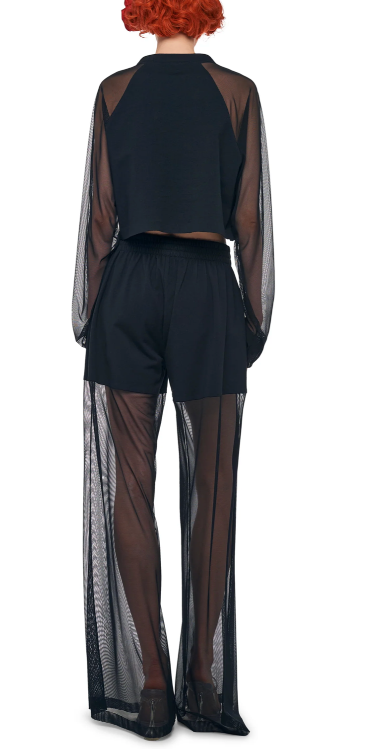 Boyfriend Elephant Mesh Sweatpant