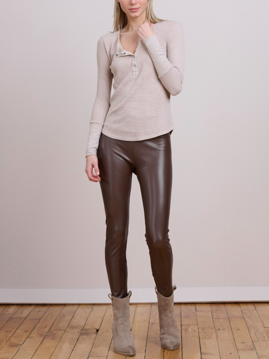 Vegan Leather Legging