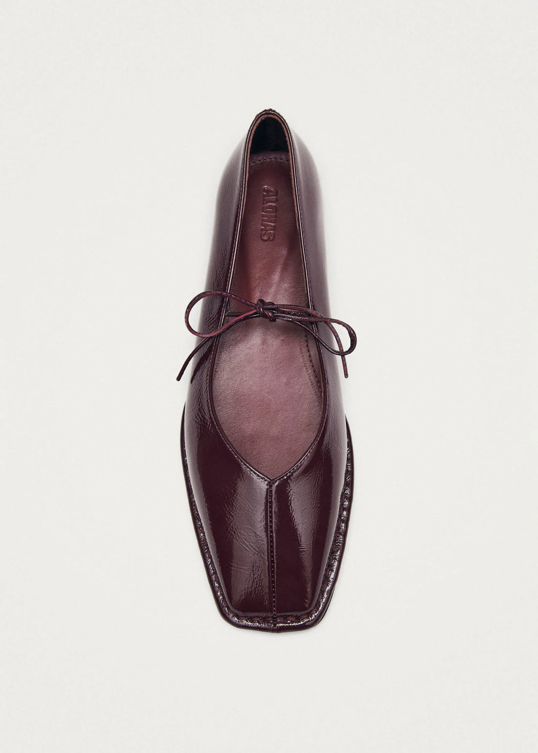 Sway Burgundy Leather Ballet Flat