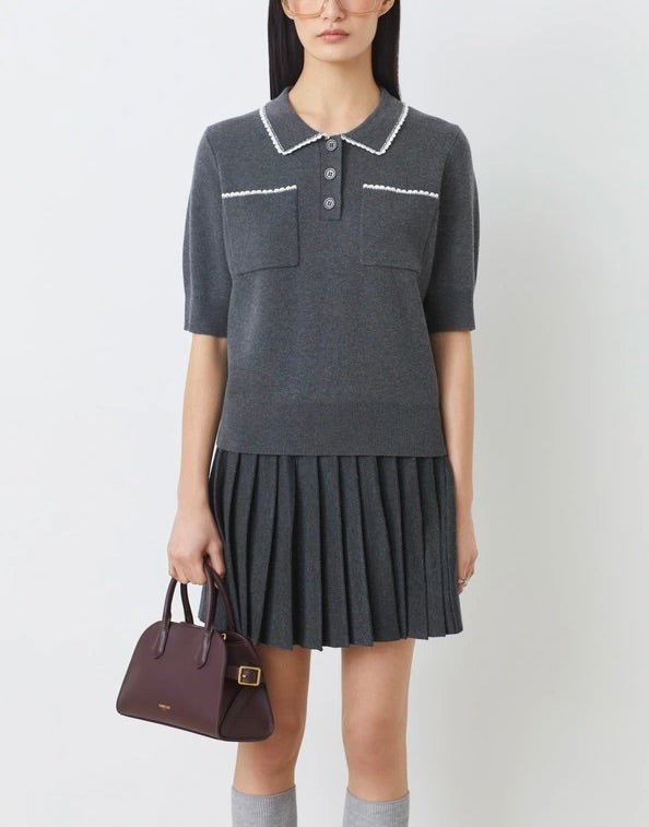 Polka Polo Sweater