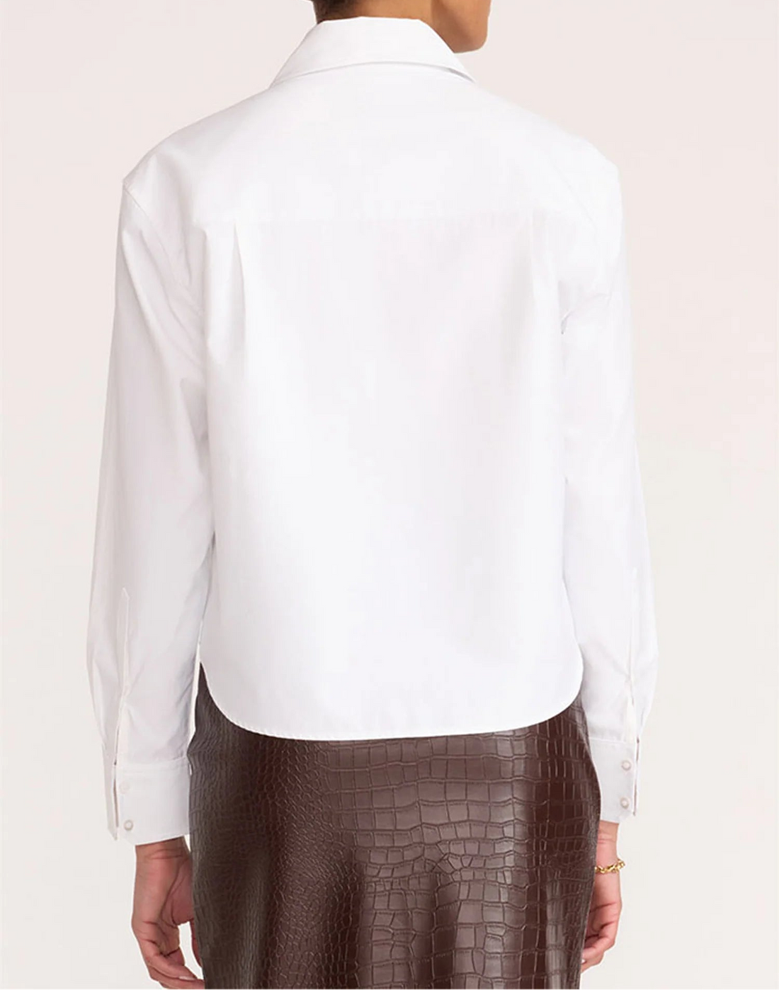 Everyday Crop Shirt In White