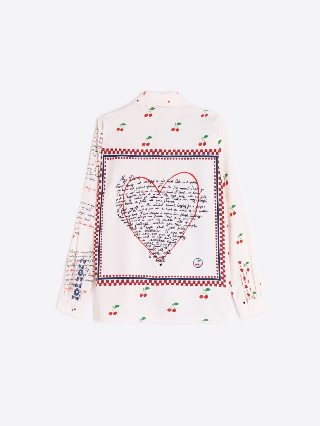 Split Print Blouse