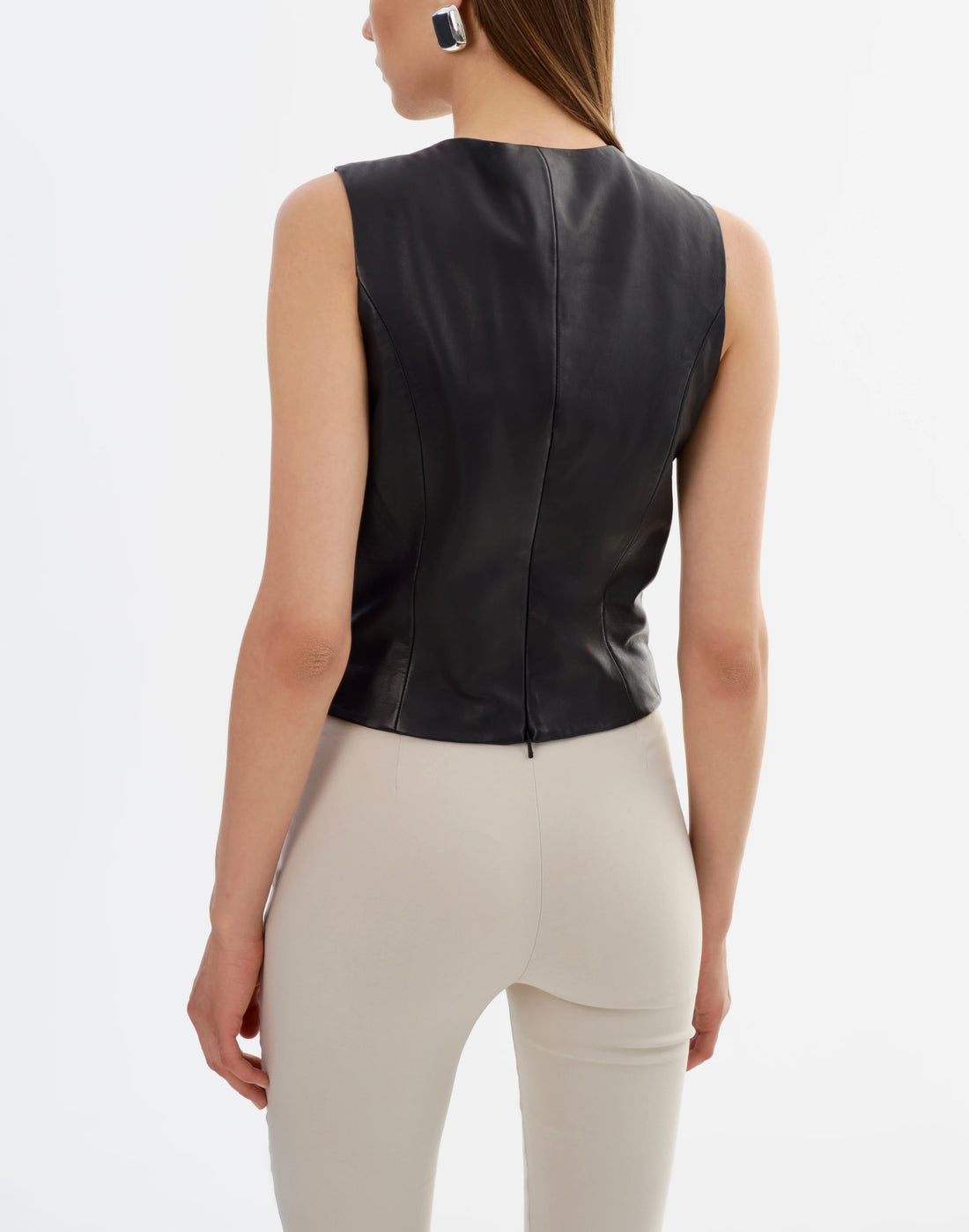 Bastina Leather Bow Top