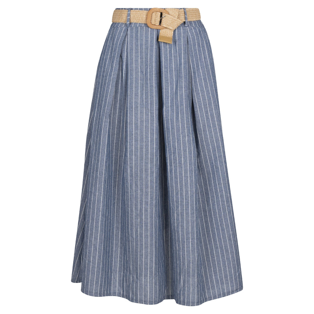 Woven Skirt Blue Stripe