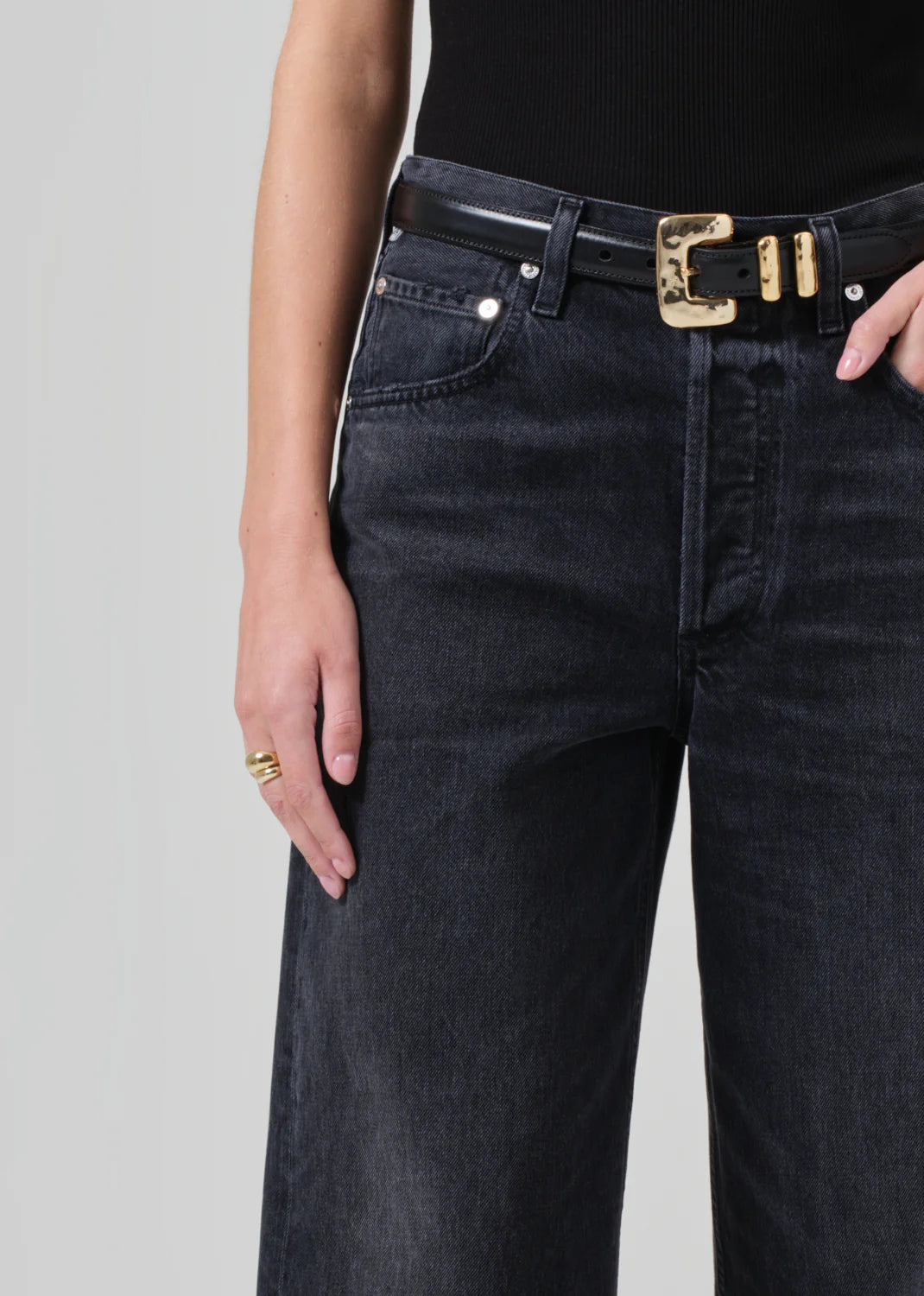 Ayla Raw Hem Jean