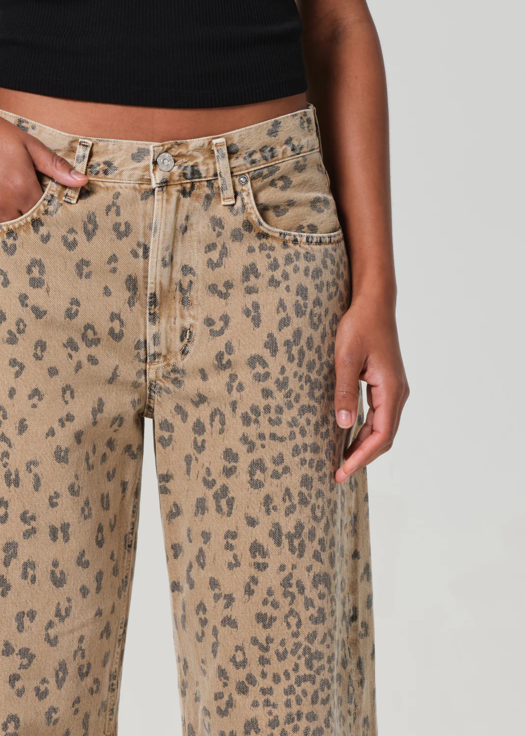 Miro Jean in Natural Cheetah