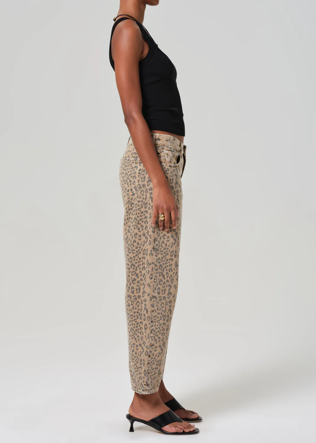 Miro Jean in Natural Cheetah