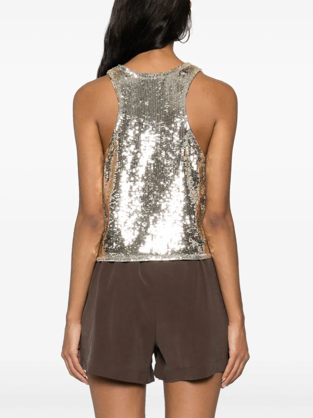 Avril Sequin Boxy Tank Top