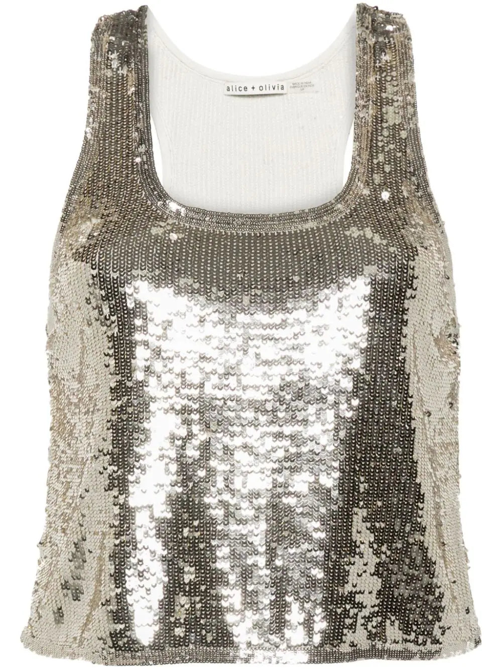 Avril Sequin Boxy Tank Top