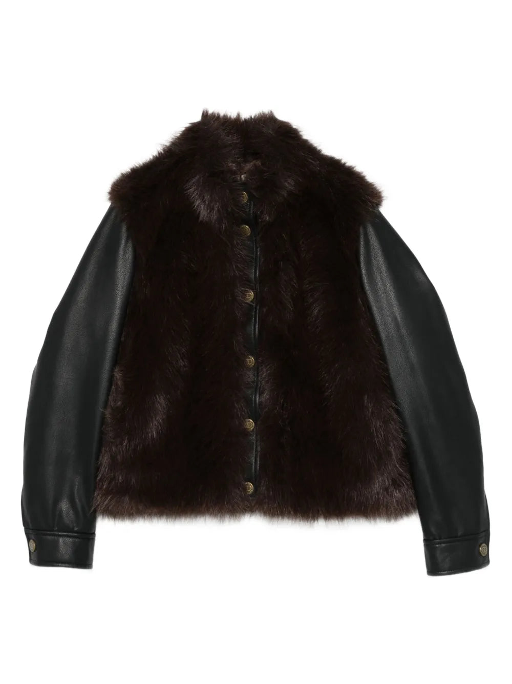 Leather-Fur Combo Jacket