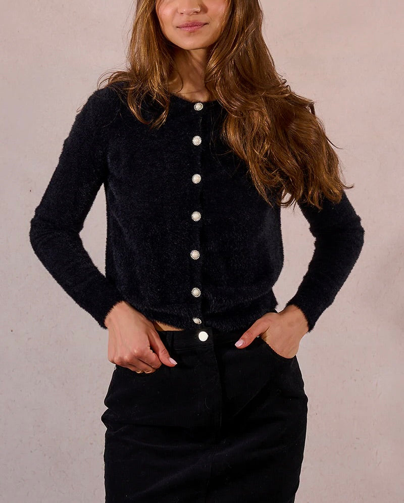 Cardigan With Button Detail