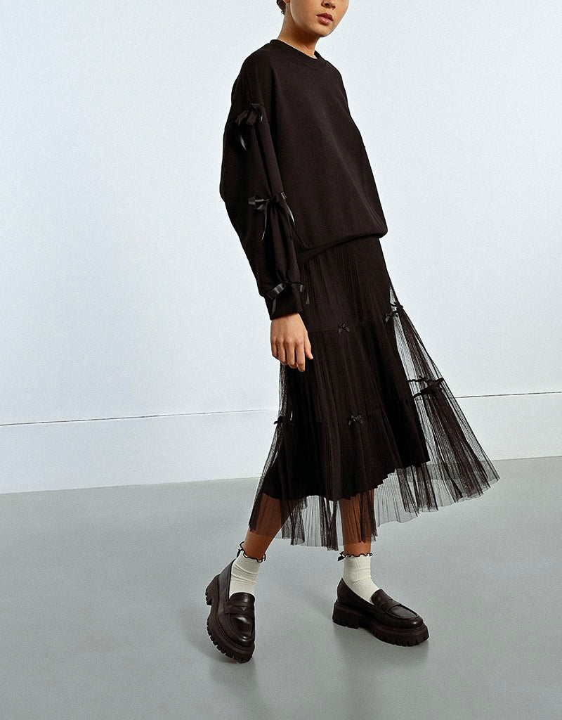 Skirt With Bow Detail