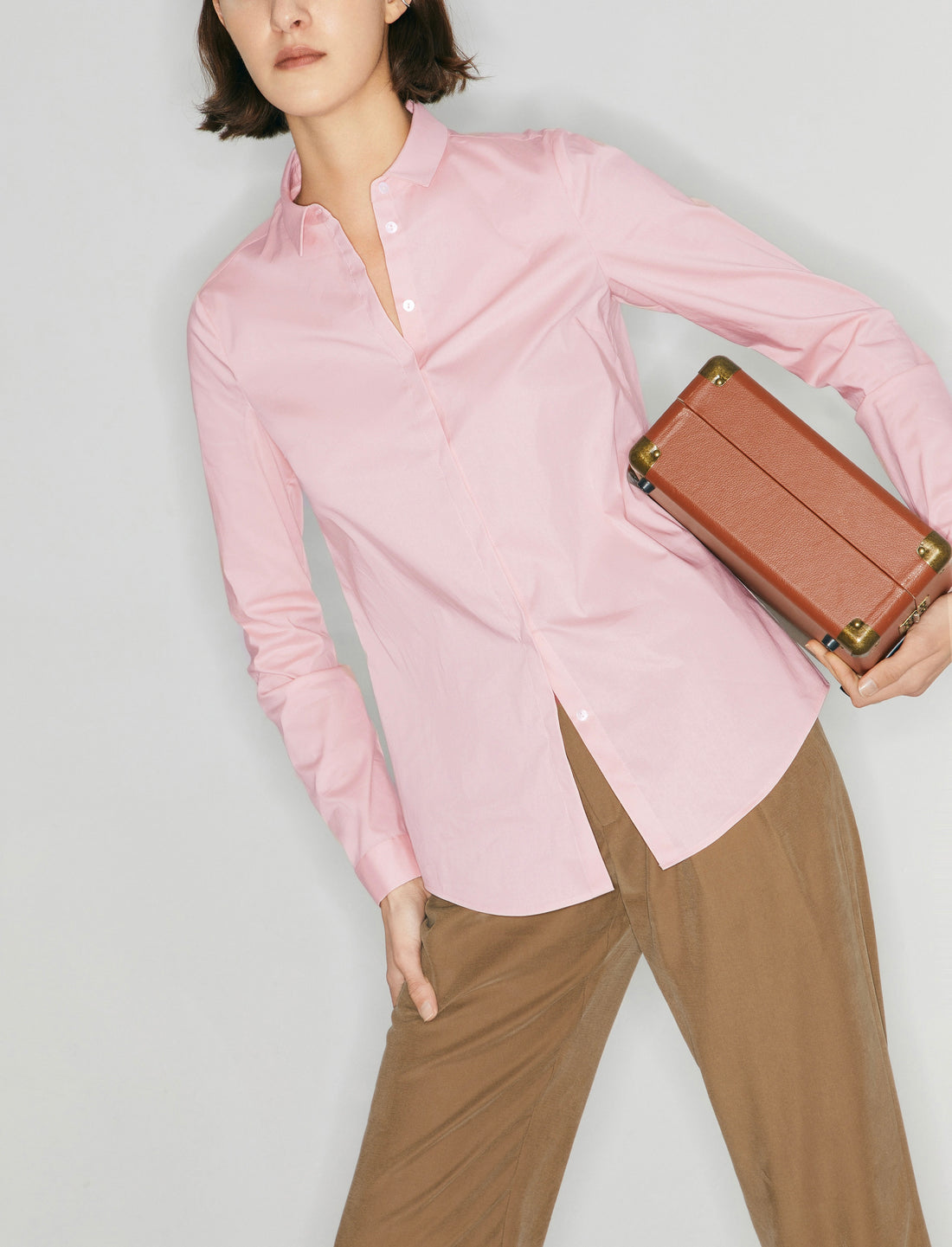 Classic Pink Button-Up Shirt