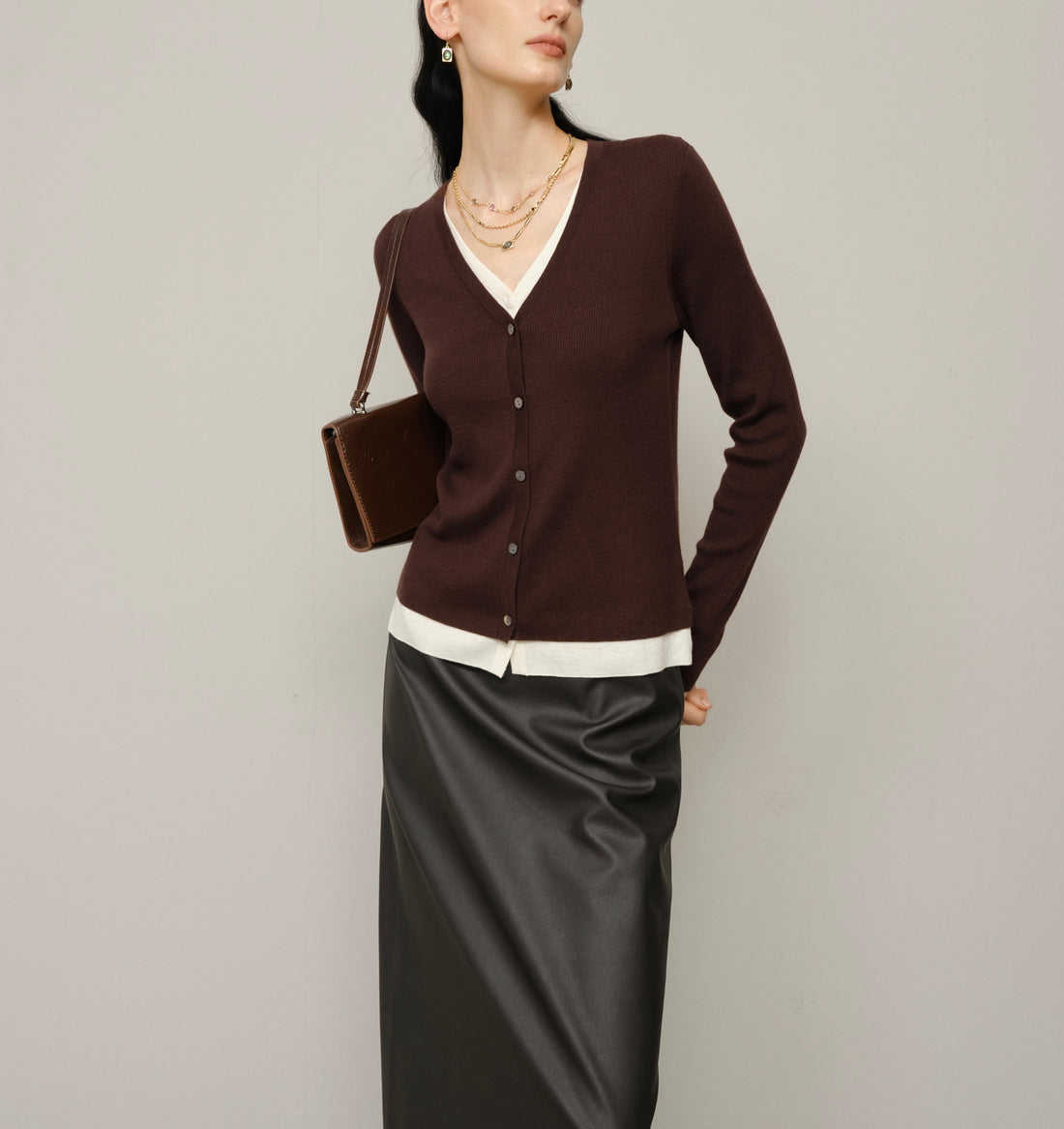 Layered Cardigan