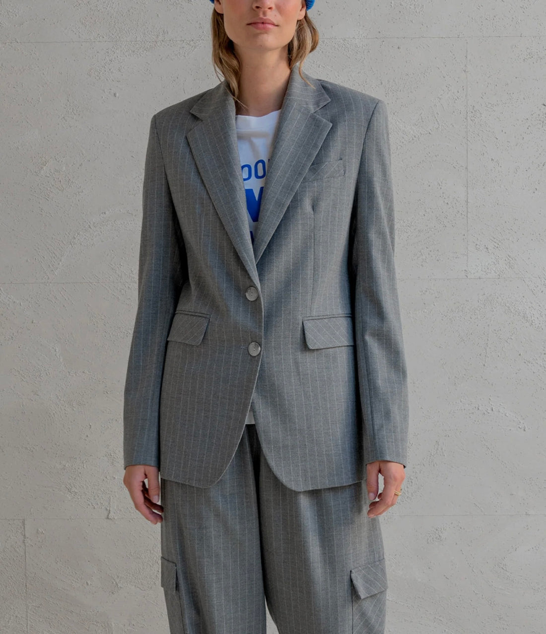 Stripe Blazer