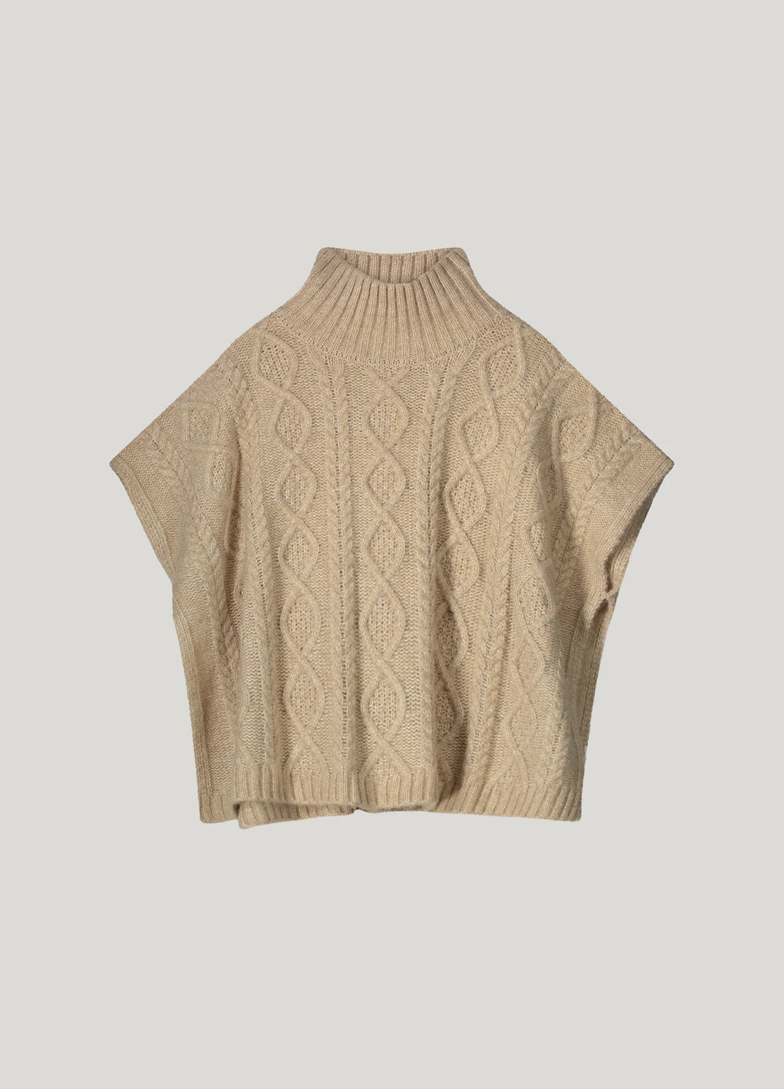 Cable Knit Poncho