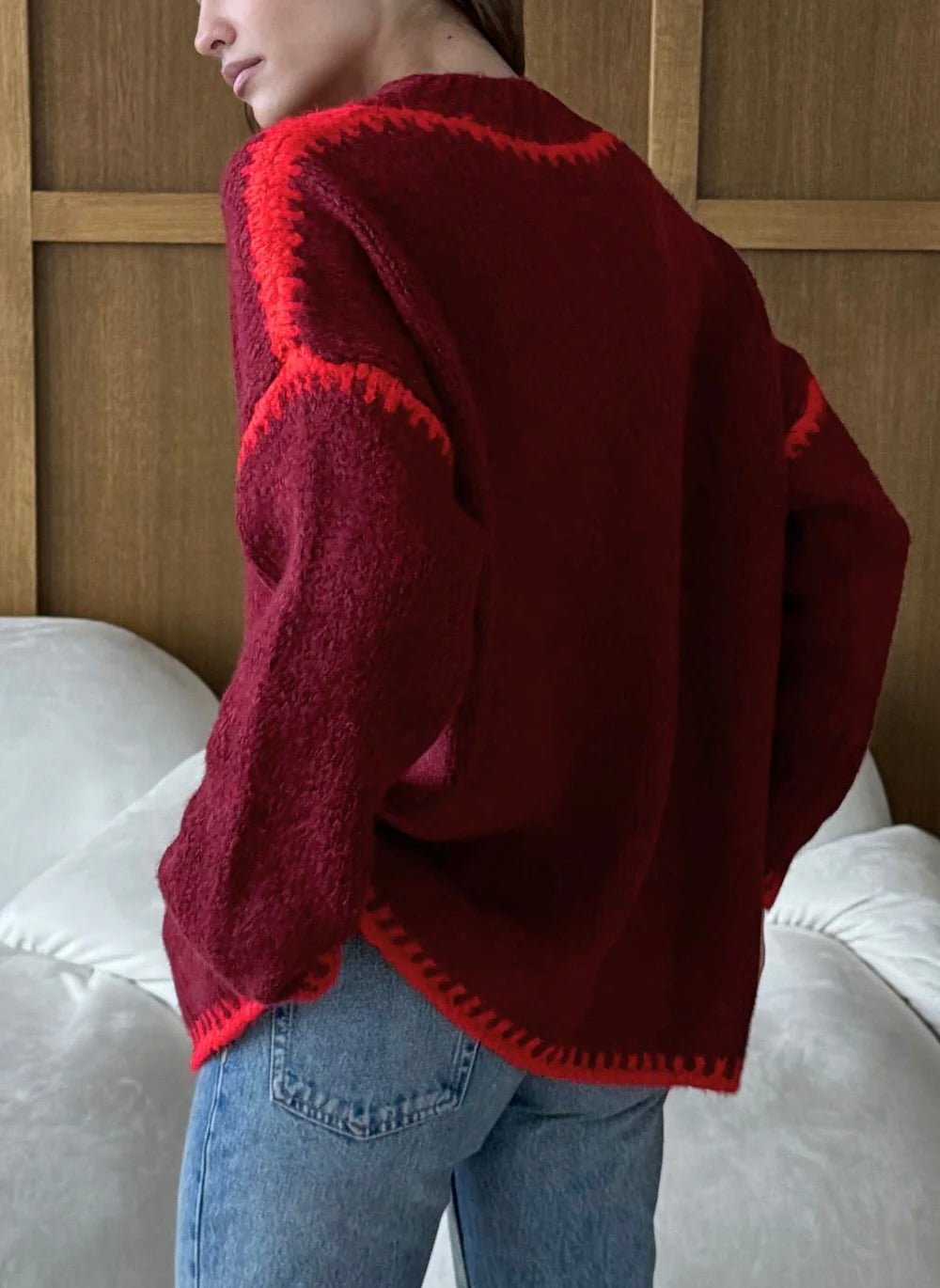 Cleo Sweater In Bordeaux