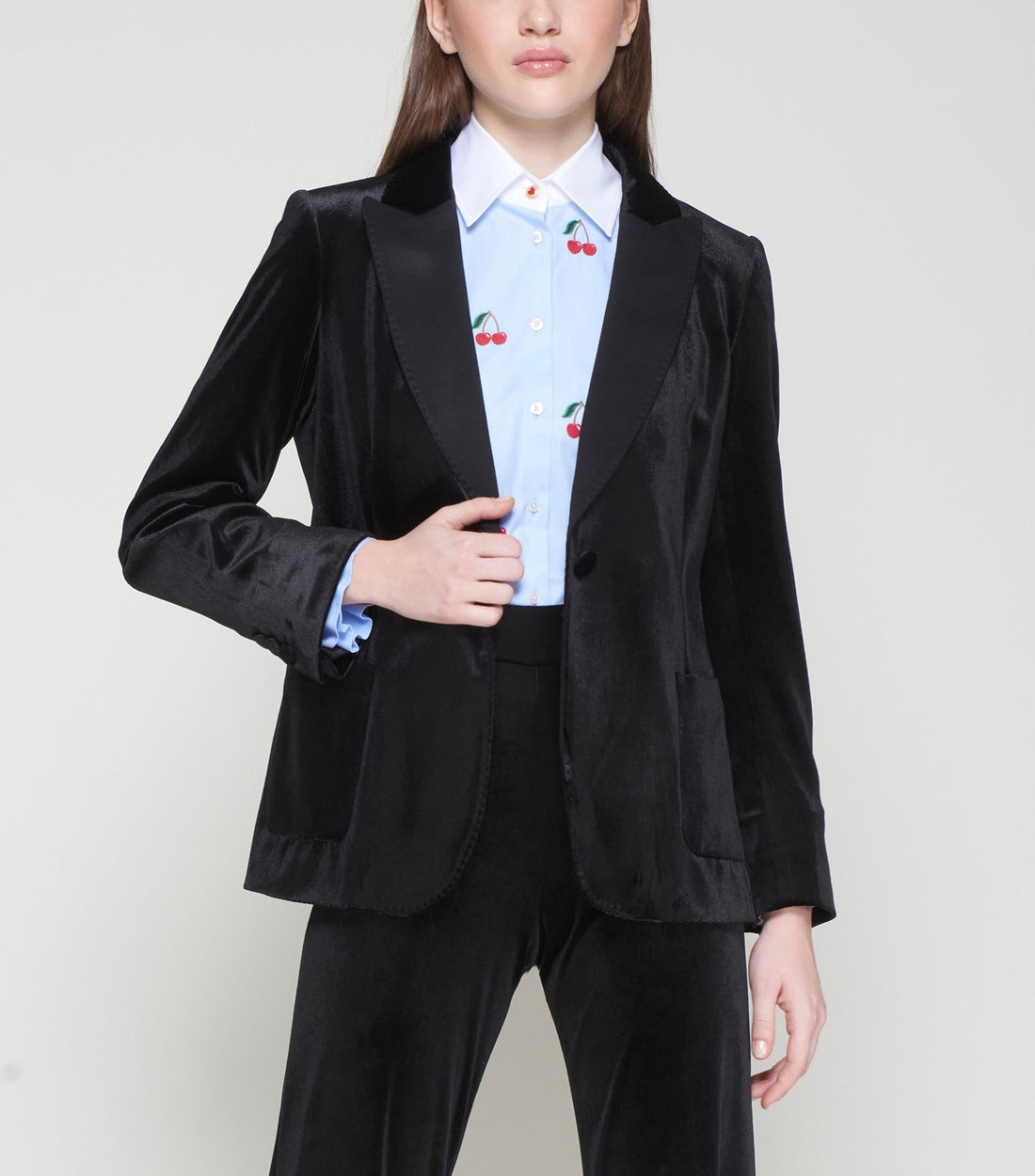 Hillary Velvet Blazer