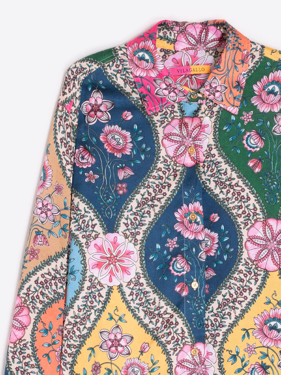 Donia Scarf Print Shirt