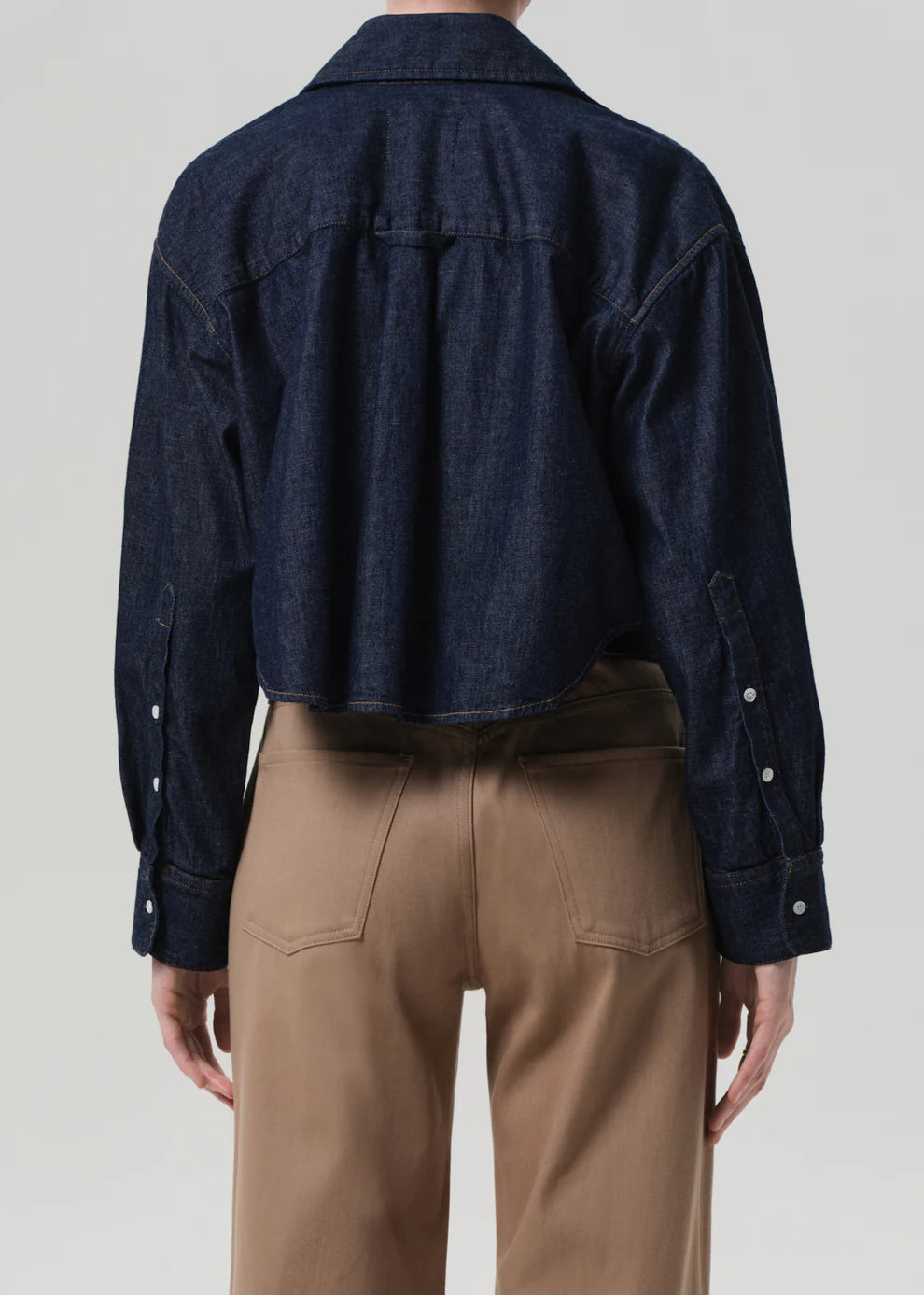 Ana Cropped Denim Shirt