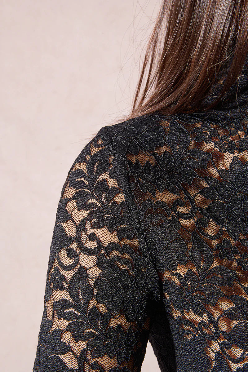 Lace Top In Black