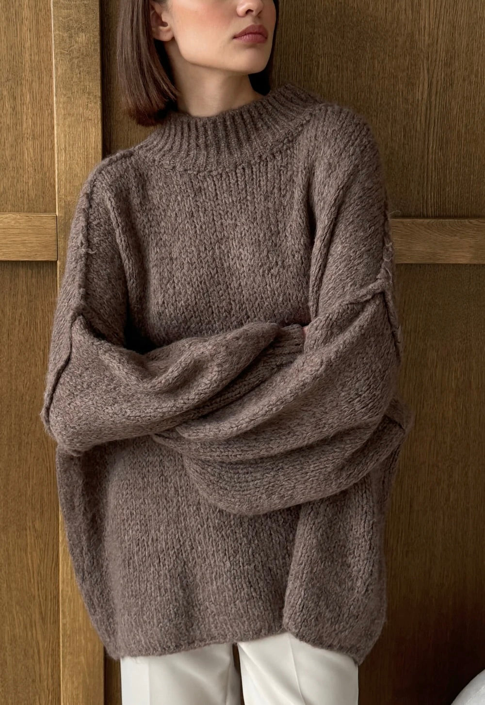 Layla Sweater In Taupe