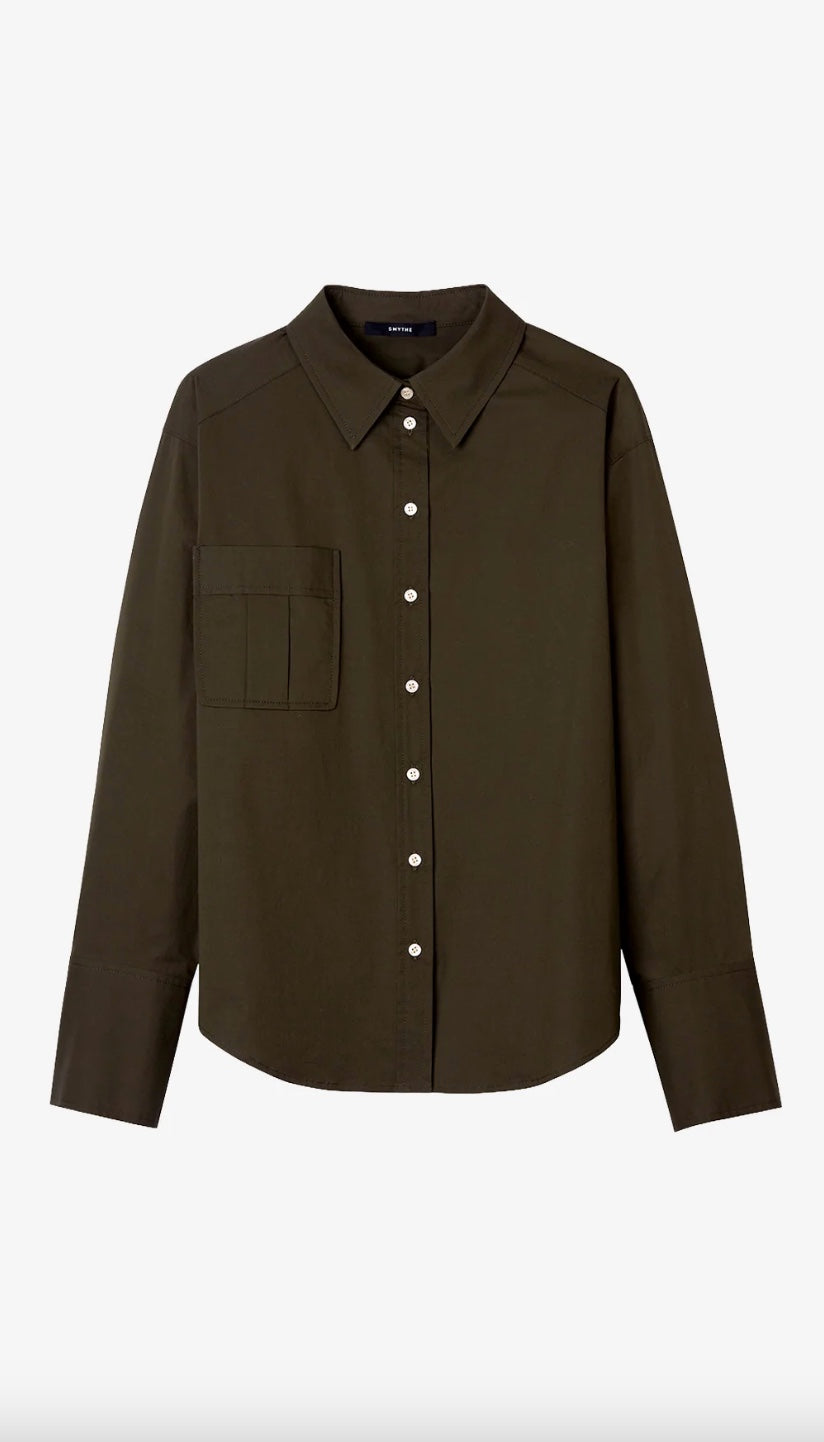 Classic Relaxed Shirt in Olive