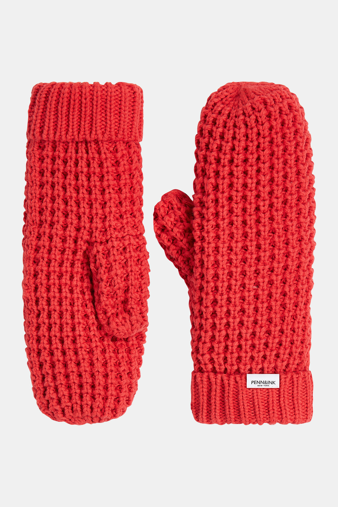 Knit Mittens Tomato