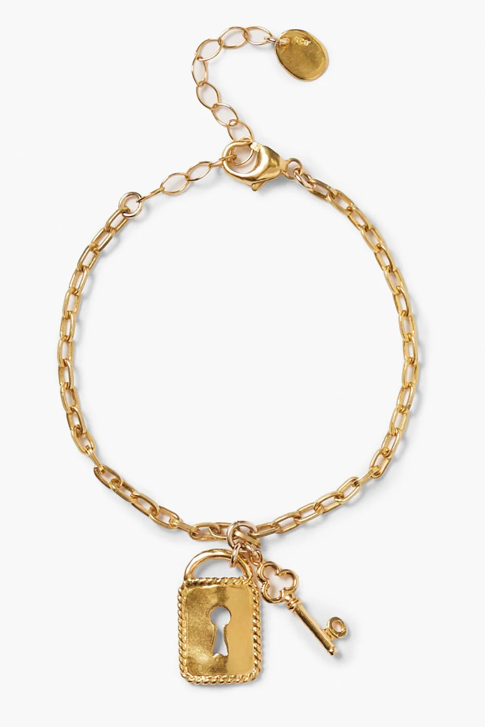 Lock And Key Bracelet Gold