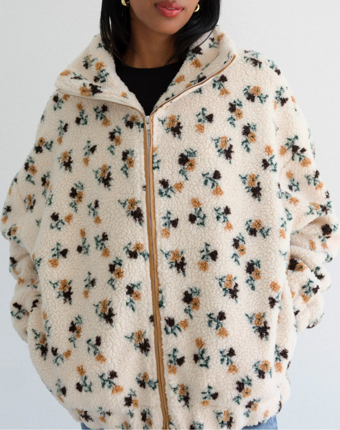 Floral Sherpa Jacket