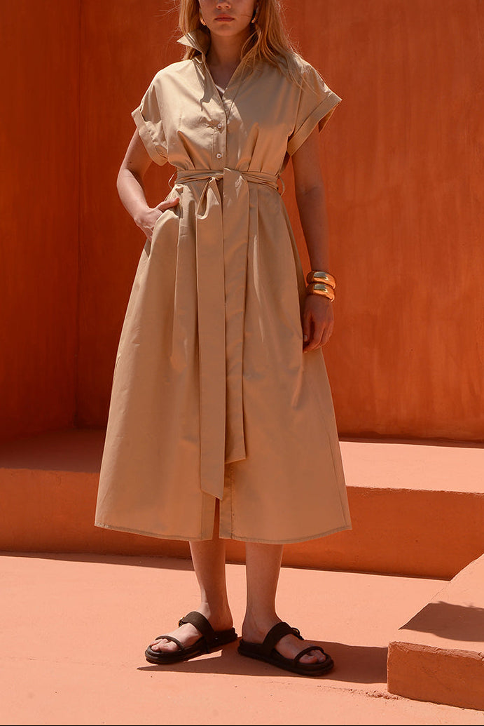 Cosmos Dress in Sand