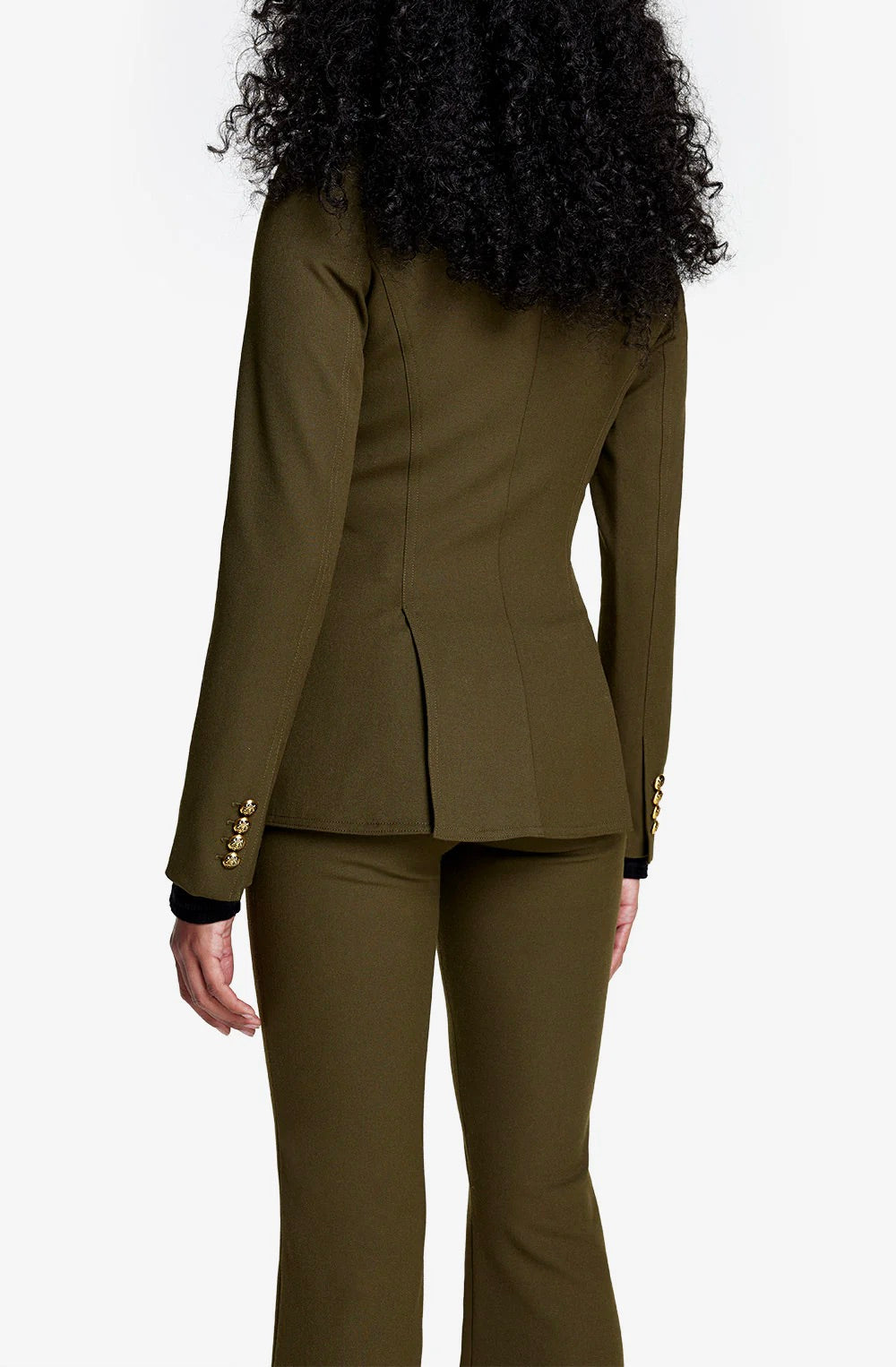 Military Peaked Lapel Blazer