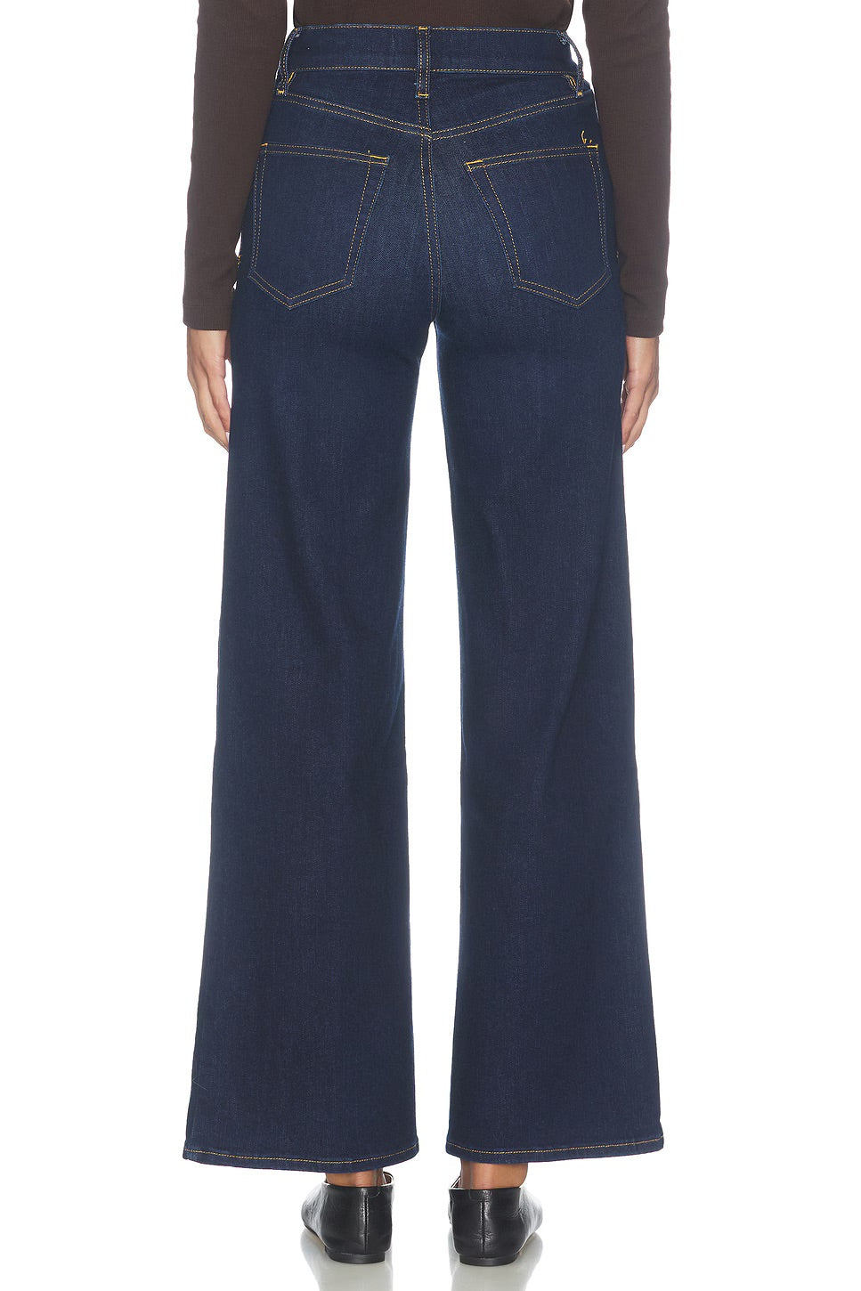 Le Slim Palazzo Exposed Button