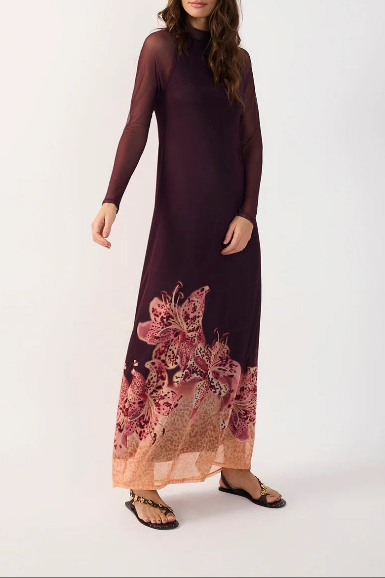 Tulle Print Dress