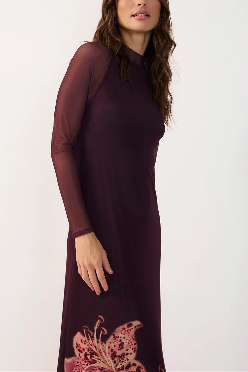 Tulle Print Dress