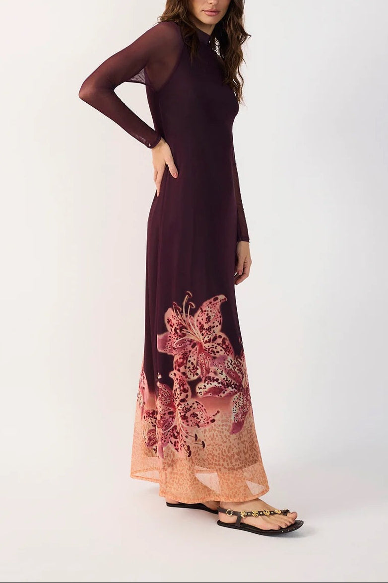 Tulle Print Dress